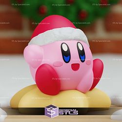 Super Basic STL Santa Kirby Christmas