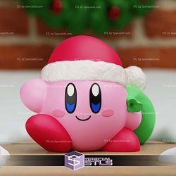 Super Basic STL Santa Kirby Christmas