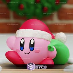 Super Basic STL Santa Kirby Christmas