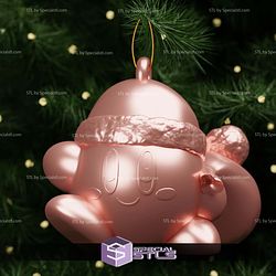Super Basic STL Santa Kirby Christmas