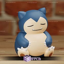 Super Basic STL Snorlax Chibi