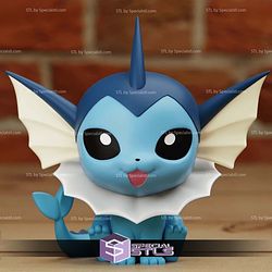Super Basic STL Vaporeon Chibi