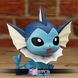 Super Basic STL Vaporeon Chibi