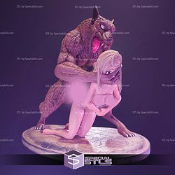Werewolf Funking a Victim NSFW 3D Printer Files