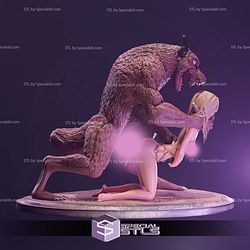 Werewolf Funking a Victim NSFW 3D Printer Files