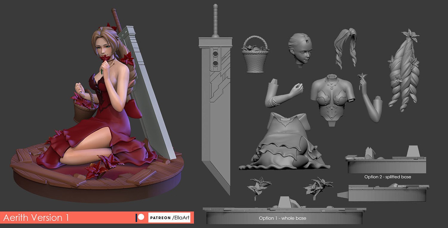 Aerith Pose 3 From Final Fantasy 7