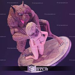 Werewolf Funking a Victim NSFW 3D Printer Files