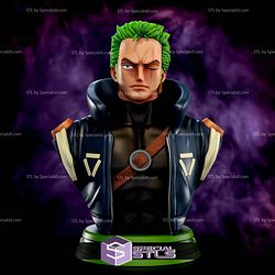 Zoro in Suit Bust 3D Printer Files