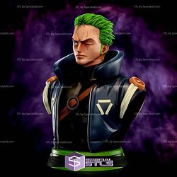 Zoro in Suit Bust 3D Printer Files