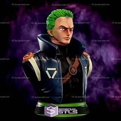 Zoro in Suit Bust 3D Printer Files