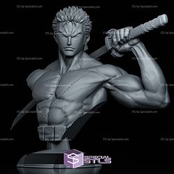 Zoro Purple Flame Bust 125mm 3D Printer Files