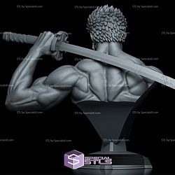 Zoro Purple Flame Bust 125mm 3D Printer Files