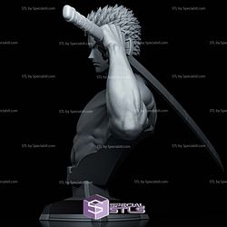 Zoro Purple Flame Bust 125mm 3D Printer Files