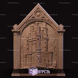 Bas Relief Castle 3D Printer Files