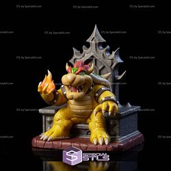 Bowser on Throne 3D Printer Files