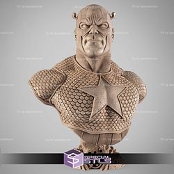 Captain America Comics Portrait Bust 3D Printer Files