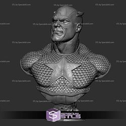 Captain America Comics Portrait Bust 3D Printer Files