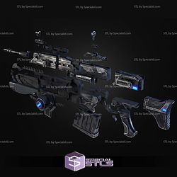 Cosplay STL Files Lancer Assault Rifle Gear of War