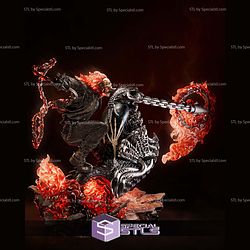 Ghost Rider in Flames 3D Printer Files