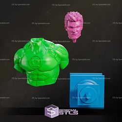 Green Lantern Bust 116mm 3D Printer Files