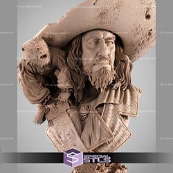 Hector Barbossa Portrait Bust 3D Printer Files