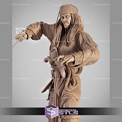 Jack Sparrow Battle 3D Printer Files