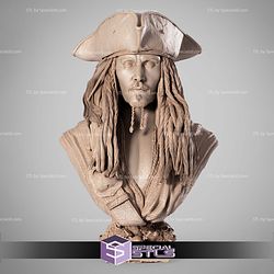 Jack Sparrow Portrait Bust 3D Printer Files