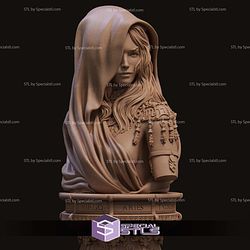 Klotho the Moirai Bust 3D Printer Files