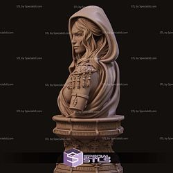 Klotho the Moirai Bust 3D Printer Files