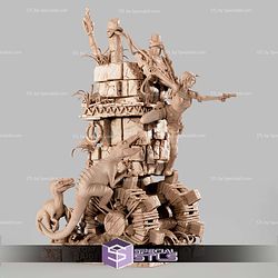 Lara Croft Diorama 1-6 3D Printer Files