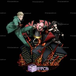 Loid Yor and Anya Spy x Family Diorama 3D Printer Files