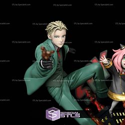 Loid Yor and Anya Spy x Family Diorama 3D Printer Files