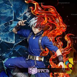 Shoto Todoroki Ice and Fire V2 3D Printer Files