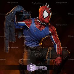 Spider Punk Sitting with Guitar 3D Printer Files
