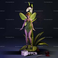 Tinker Bell on Leaf 3D Printer Files
