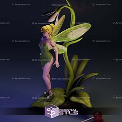 Tinker Bell on Leaf 3D Printer Files