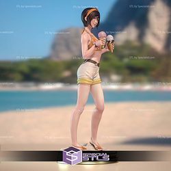 Yuffie Ice Cream Final Fantasy 3D Printer Files