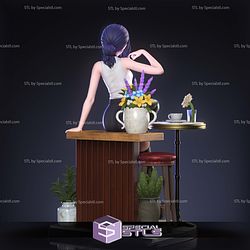 Reze Beautiful and Flower Chainsaw Man Digtial STL Files