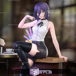 Reze Beautiful and Flower Chainsaw Man Digtial STL Files