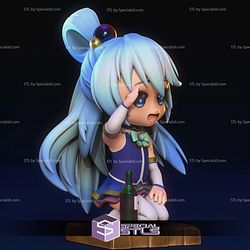 Aqua Konosuba Chibi Hi 3D Printer Files