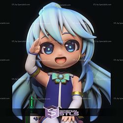 Aqua Konosuba Chibi Hi 3D Printer Files