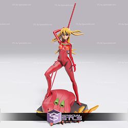 Asuka Evangelion Simple Base 3D Printer Files