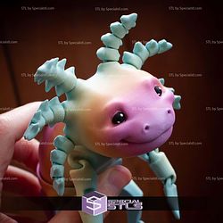 Basic STL Collection Articulated Axolotl Redux