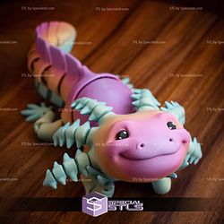 Basic STL Collection Articulated Axolotl Redux
