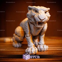 Basic STL Collection Articulated Sabertooth Tiger