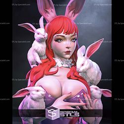 Bunny Girl and Rabbit 3D Printer Files