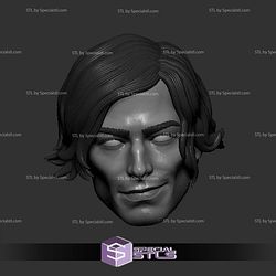 Custom Head STL Barry Allen Ezra Miller Flash Smirking