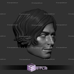 Custom Head STL Barry Allen Ezra Miller Flash Smirking