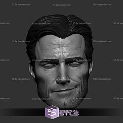 Custom Head STL Ben Affleck Bruce Wayne Batman Smirking