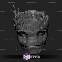 Custom Head STL Groot Guardians Galaxy 3